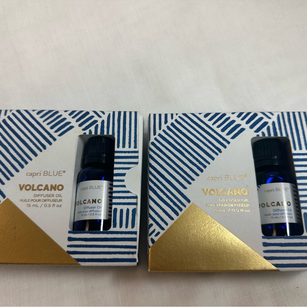 2 Capri Blue Volcano diffuser oil 15ml/ .5 fl oz Anthropologie